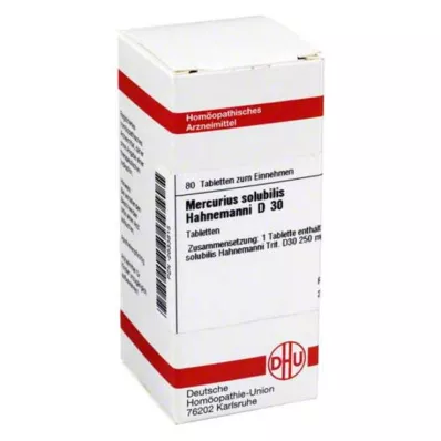 DHU Mercurius solubilis D 30 tableta, 80 ks
