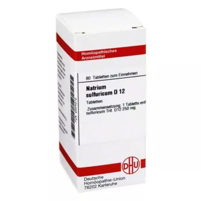 NATRIUM SULFURICUM D 12 tablet, 80 ks