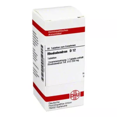 DHU Rhododendron D 12 tablet, 80 ks