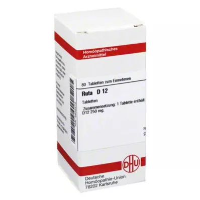 DHU Ruta D 12 tablet, 80 ks