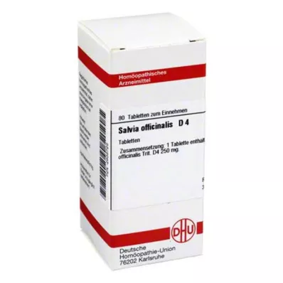 SALVIA OFFICINALIS D 4 tablety, 80 ks