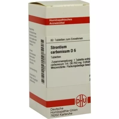 STRONTIUM CARBONICUM D 6 tablet, 80 ks