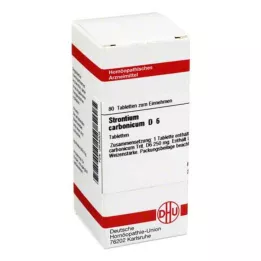 STRONTIUM CARBONICUM D 6 tablet, 80 ks