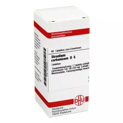 STRONTIUM CARBONICUM D 6 tablet, 80 ks