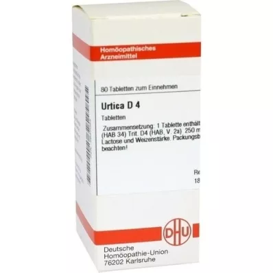 URTICA D 4 tablety, 80 ks