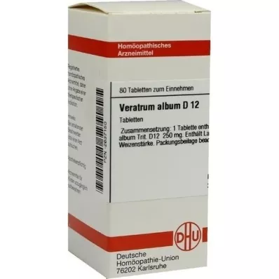 VERATRUM ALBUM D 12 tablet, 80 ks