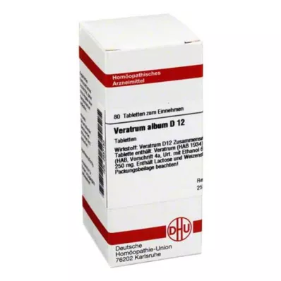 VERATRUM ALBUM D 12 tablet, 80 ks