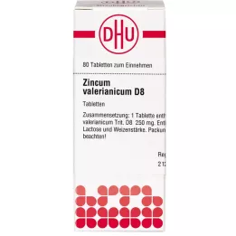 ZINCUM VALERIANICUM D 8 tablet, 80 ks