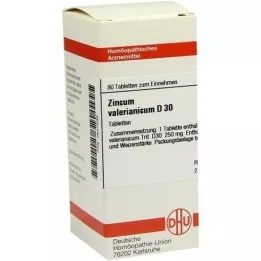 ZINCUM VALERIANICUM D 30 tablet, 80 ks