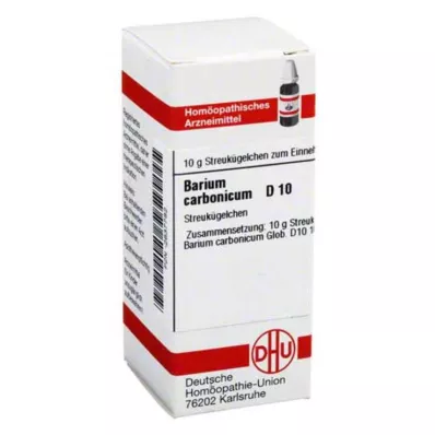 BARIUM CARBONICUM D 10 globulí, 10 g
