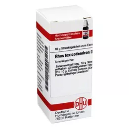RHUS TOXICODENDRON D 10 globulí, 10 g