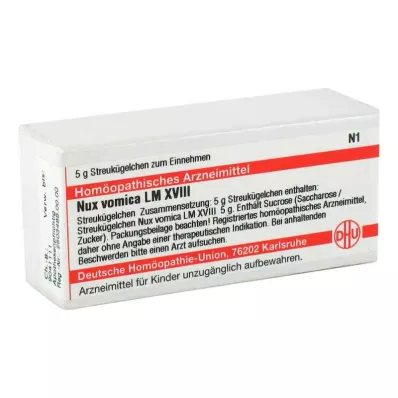 NUX VOMICA LM XVIII Globule, 5 g NUX VOMICA LM XVIII Globule, 5 g