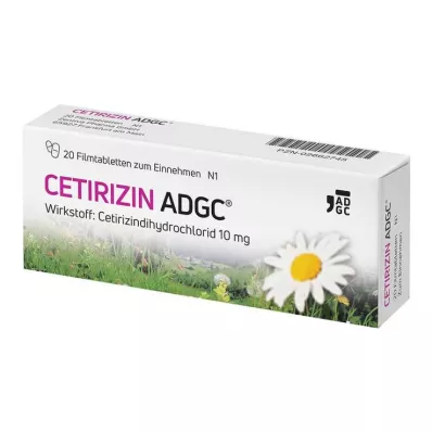 CETIRIZIN ADGC Potahované tablety, 20 ks