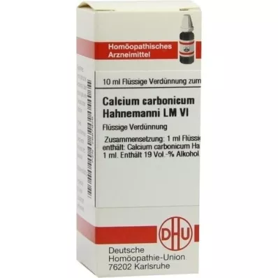 CALCIUM CARBONICUM Hahnemanni LM VI Ředění, 10 ml