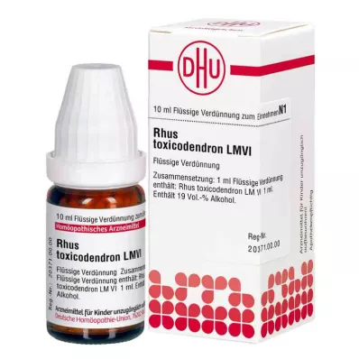 RHUS TOXICODENDRON LM VI Ředění, 10 ml