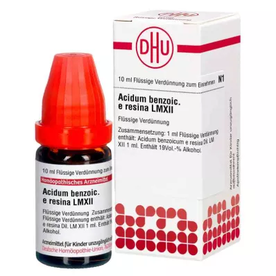 ACIDUM BENZOICUM e resina LM XII Ředění, 10 ml