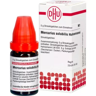 MERCURIUS SOLUBILIS Hahnemanni LM XXX Globule, 5 g
