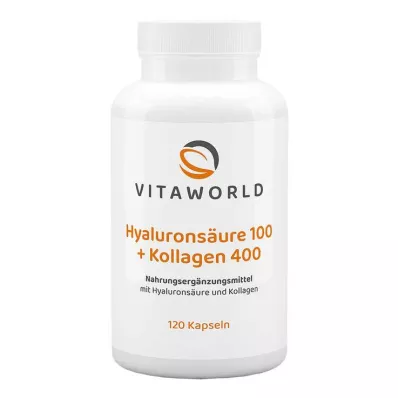 HYALURONSÄURE 100+kolagen 400 kapslí, 120 kapslí