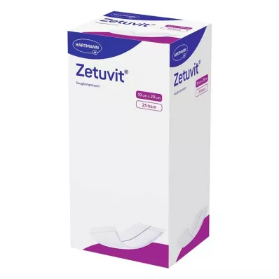 ZETUVIT Absorpční obklady sterilní 10x20 cm, 25 ks ZETUVIT Absorpční obklady sterilní 10x20 cm, 25 ks