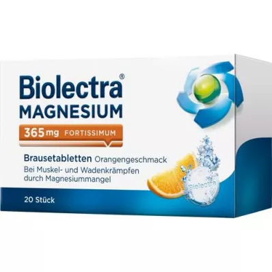 BIOLECTRA Hořčík 365 mg fortissimum Orange, 20 ks