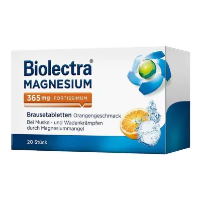 BIOLECTRA Hořčík 365 mg fortissimum Orange, 20 ks BIOLECTRA Hořčík 365 mg fortissimum Orange, 20 ks