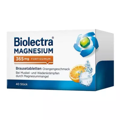 BIOLECTRA Hořčík 365 mg fortissimum Orange, 40 ks