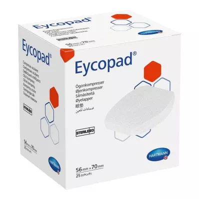 Eycopad oční obklady 56x70 mm sterilní, 25 ks