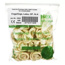 FINGERLING Latex OP Velikost 4, 100 ks
