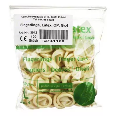 FINGERLING Latex OP Velikost 4, 100 ks