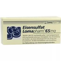 EISENSULFAT Lomapharm 65 mg potahované tablety, 50 ks