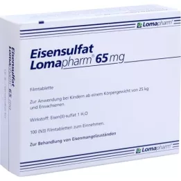EISENSULFAT Lomapharm 65 mg potahované tablety, 100 ks