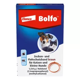 BOLFO Ochranný pás proti blechám hnědý pro malé psy/kočky, 1 ks