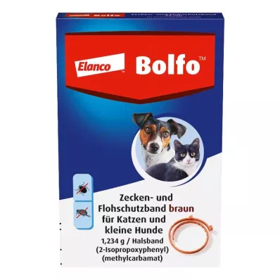 BOLFO Ochranný pás proti blechám hnědý pro malé psy/kočky, 1 ks BOLFO Ochranný pás proti blechám hnědý pro malé psy/kočky, 1 ks