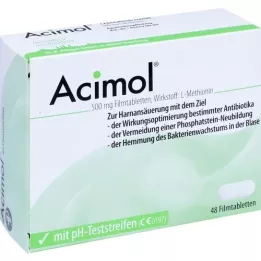 ACIMOL s pH testovacími proužky potahované tablety, 48 ks