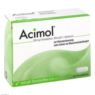 ACIMOL s pH testovacími proužky potahované tablety, 48 ks