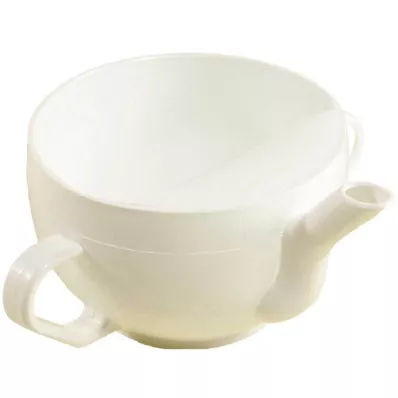 KRANKENTASSE Plastové š. 2 rukojeti bílé, 1 ks