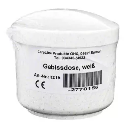 GEBISSDOSE s vložkou a víkem bílé barvy, 1 ks
