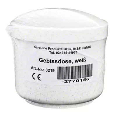 GEBISSDOSE s vložkou a víkem bílé barvy, 1 ks GEBISSDOSE s vložkou a víkem bílé barvy, 1 ks