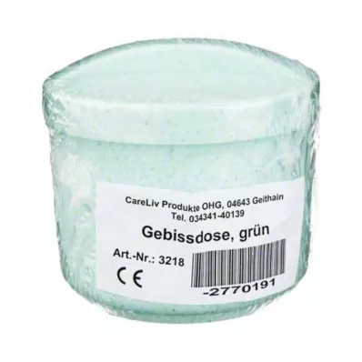 GEBISSDOSE s vložkou a víkem zelené barvy, 1 ks GEBISSDOSE s vložkou a víkem zelené barvy, 1 ks