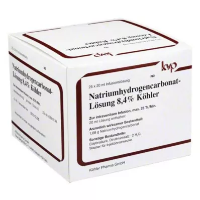 Hydrogenuhličitan sodný 8,4, 25X20 ml