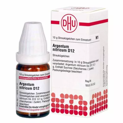 ARGENTUM NITRICUM D 12 globulí, 10 g