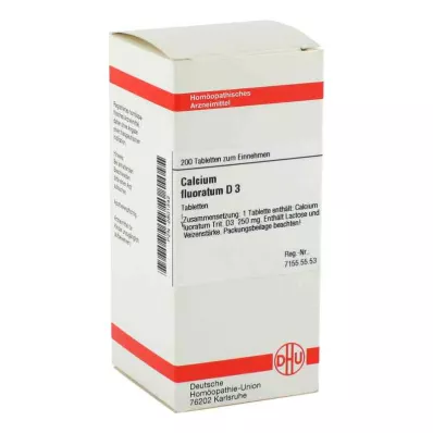 Tablety Calcium Fluoratum D3 (200 kusů)
