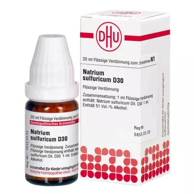 Sodium Sulfuricum D30 ředění (20 ml)
