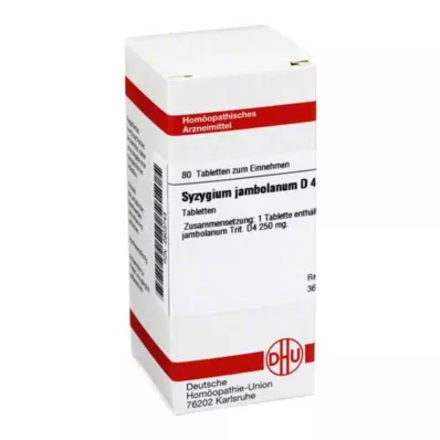 SYZYGIUM JAMBOLANUM D 4 tablety, 80 ks