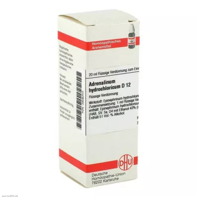 DHU Adrenalin hydrochloricum D 12 ředění, 20 ml
