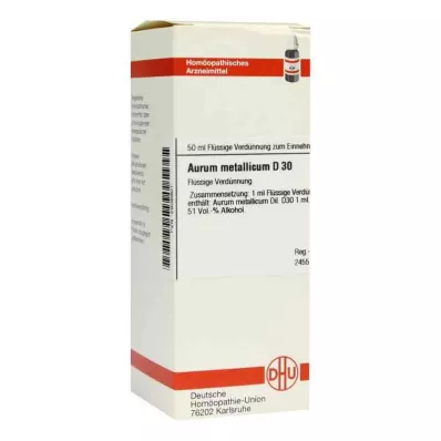 AURUM METALLICUM D 30 Ředění, 50 ml