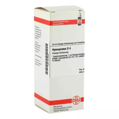HYOSCYAMUS D 4 ředění, 50 ml HYOSCYAMUS D 4 ředění, 50 ml