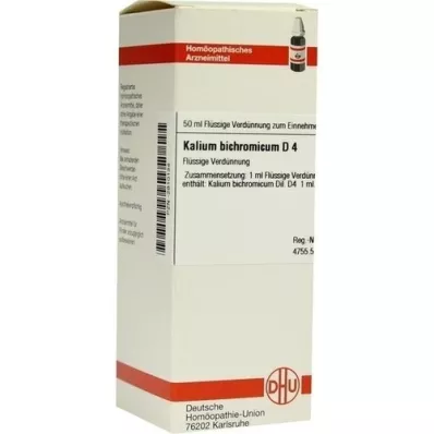 KALIUM BICHROMICUM D 4 ředění, 50 ml