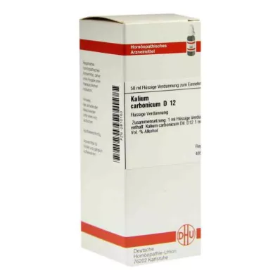 KALIUM CARBONICUM D 12 Ředění, 50 ml KALIUM CARBONICUM D 12 Ředění, 50 ml