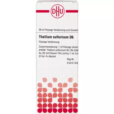 THALLIUM SULFURICUM D 6 Ředění, 50 ml